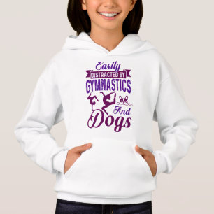 Leicht von Gymnastik und Hunden abgelenkt Hoodie