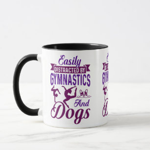 Leicht von Gymnastik und Hunden abgelenkt Tasse