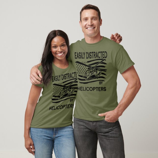 Leicht von Hubschraubern abgelenkt T-Shirt (Unisex)