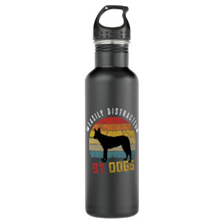 Leicht von Hunden abgelenkt Edelstahlflasche
