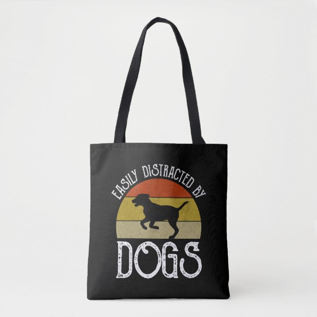 Leicht von Hunden abgelenkt Tasche (Vorderseite)
