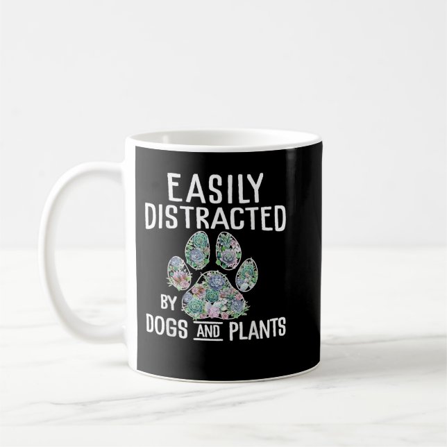Leicht von Hunden und Pflanze Gardener Garde abgel Kaffeetasse (Links)