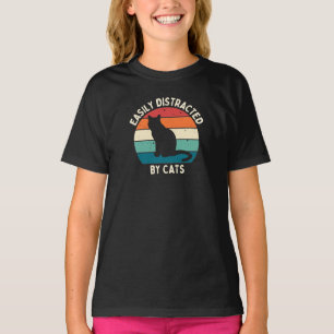 Leicht von Katzen abgelenkt T-Shirt