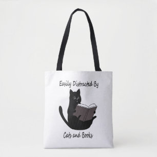 Leicht von Katzen und Büchern abgelenkt, Niedlich Tasche