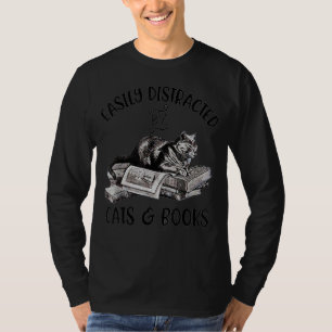 Leicht von Katzen und Büchern für Katzen und Büche T-Shirt
