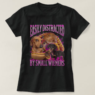 Leicht von kleinen Dackeln Shirt abgelenkt