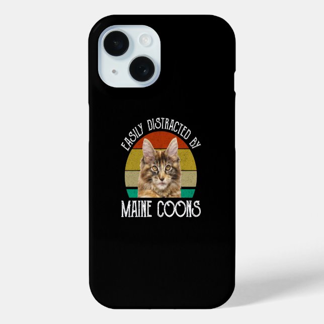Leicht von Maine-Coons abgelenkt Case-Mate iPhone Hülle (Rückseite)