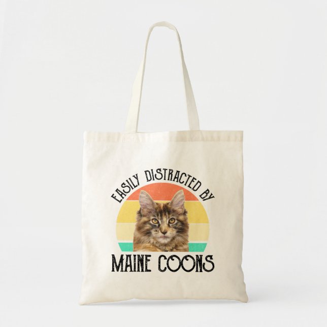 Leicht von Maine-Coons abgelenkt Tragetasche (Vorne)