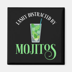 Leicht von Mojitos abgelenkt Magnet