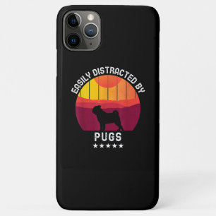 Leicht von Möpsen entfernt Retro Mops Dog Lover Case-Mate iPhone Hülle