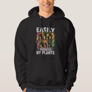 Leicht von Pflanze abgelenkt Funny Gardeni Hoodie
