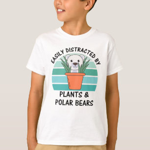 Leicht von Pflanze und Bären Vintag abgelenkt T-Shirt