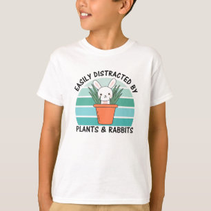 leicht von Pflanze und Kaninchen Niedlich abgelenk T-Shirt