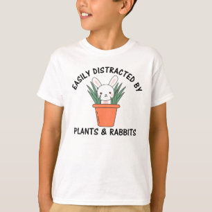 leicht von Pflanze und Kaninchen Niedlich abgelenk T-Shirt