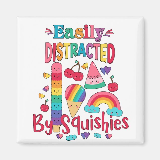 Leicht von Squishies abgelenkt Magnet (Vorne)