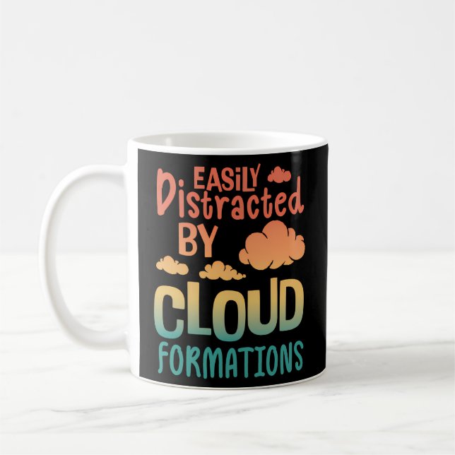 Leicht von Wolkenformationen abgelenkt - Meteorolo Kaffeetasse (Links)