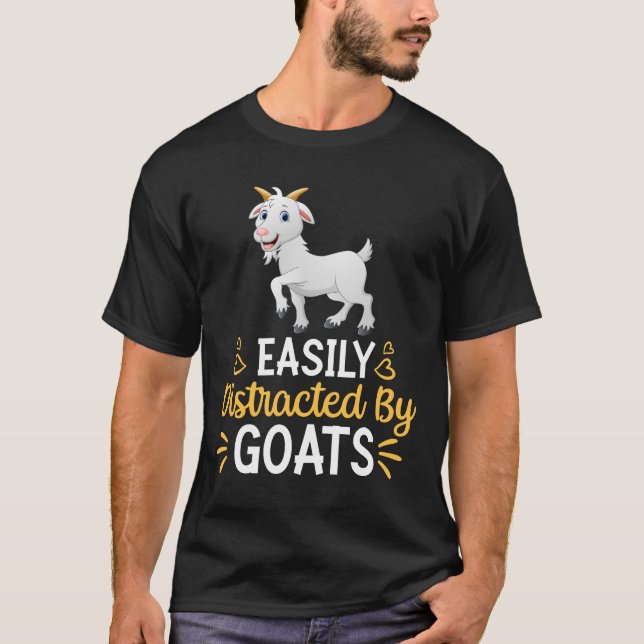 leicht von Ziegen abgelenkt T-Shirt (Vorderseite)
