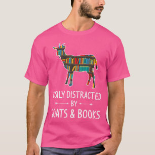 Leicht von Ziegenbüchern abgelenkt über das Schafs T-Shirt
