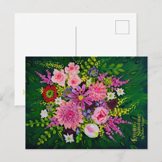 "Leicht wie eine Fee" Postkarte (Vorne/Hinten)