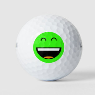 Leicht zu finden grüne Emoji Golfball