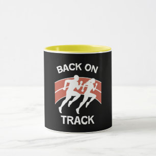 Leichtathletik-Bahn-Läufer Bahn-Athleten Läufe Tasse