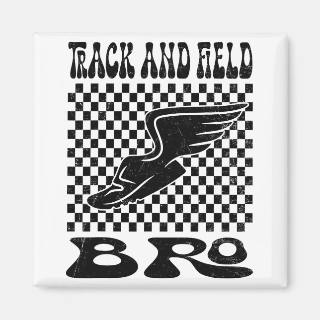 Leichtathletik-Bruder-Muttertag Magnet (Vorne)