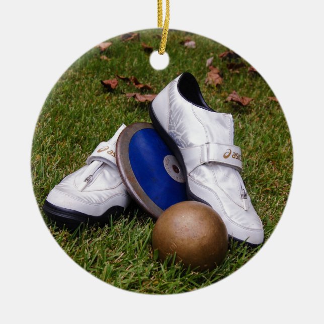 Leichtathletik Keramik Ornament (Vorne)
