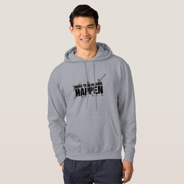 Leichtathletik-Kugelstoßen-Spritzring-Sweatshirt Hoodie (Vorne ganz)