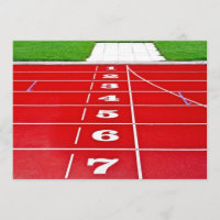 Leichtathletik-laufende Bahn-Einladung
