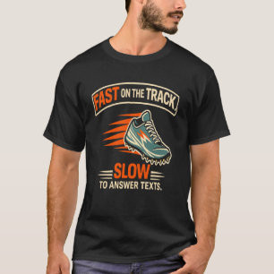 Leichtathletik-Sprinter Springer Läufer Athlet Tee