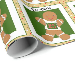 Leichtathletik-Weihnachtspapier Geschenkpapier