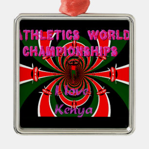 Leichtathletik-Weltmeisterschaften in Kenia: Swirb Ornament Aus Metall