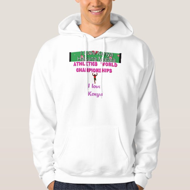 Leichtathletik-Weltmeisterschaften Kenia-Läufer: I Hoodie (Vorderseite)
