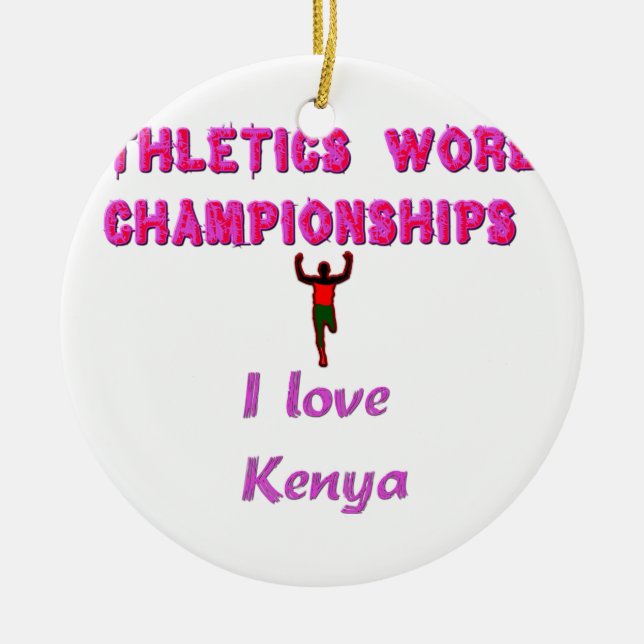 Leichtathletik-Weltmeisterschaften Kenia-Läufer: I Keramik Ornament (Vorne)