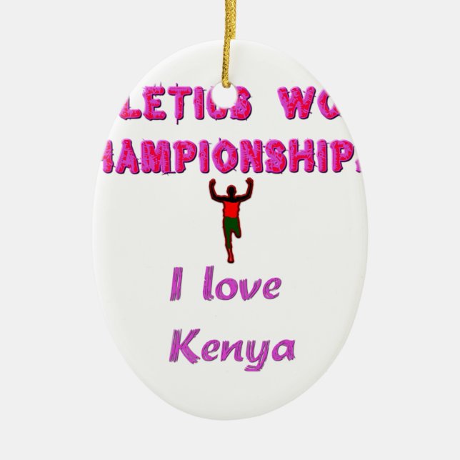 Leichtathletik-Weltmeisterschaften Kenia-Läufer: I Keramik Ornament (Vorne)