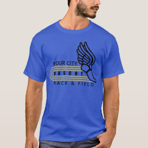 Leichtathletiktemplate Individuelles Maskottchen u T-Shirt