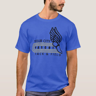 Leichtathletiktemplate Individuelles Maskottchen u T-Shirt