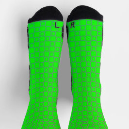 Leichtathletische Crew Sock Limones, hellgrünes, k Socken