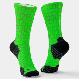 Leichtathletische Crew Sock Limones, hellgrünes, k Socken