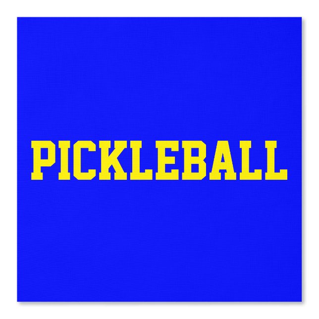 Leichtathletische, hellgelbe PICKLEBALL auf lebhaf Tapete (Vorderseite)