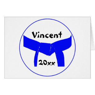 Leichtblauer Gürtel für Kampfkunst