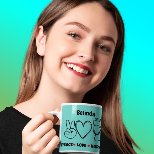 Leichte Aquamarine Liebe nährend Wertschätzung Kaffeetasse (Von Creator hochgeladen)