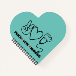 Leichte Aquamarine Liebe nährend Wertschätzung Notizbuch