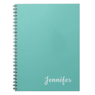 Leichte Aquamarine Trendy Moderne Minimalistische Notizblock
