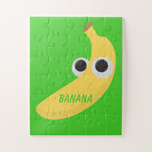 Leichte Banane mit feinen Augen-Puzzle (Vertikal)