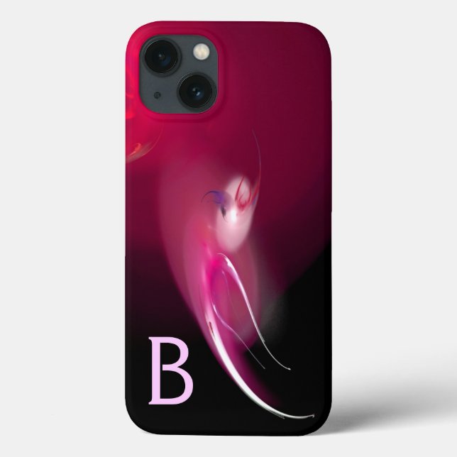 LEICHTE BIRD / PINK FUCHSIA ABSTRAKTES MONOGRAMM Case-Mate iPhone HÜLLE (Rückseite)