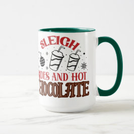 Leichte Fahrten und heiße Schokolade Tasse