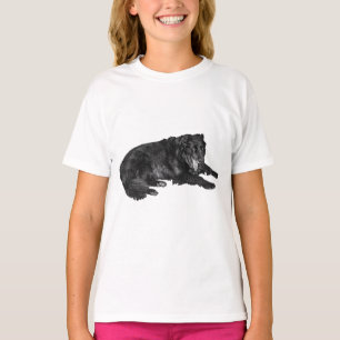 Leichte Flanke, hinten Freund T-Shirt