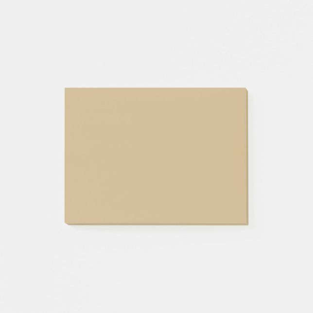 Leichte französische Farbe in Beige Post-it Klebezettel (Vorderseite)