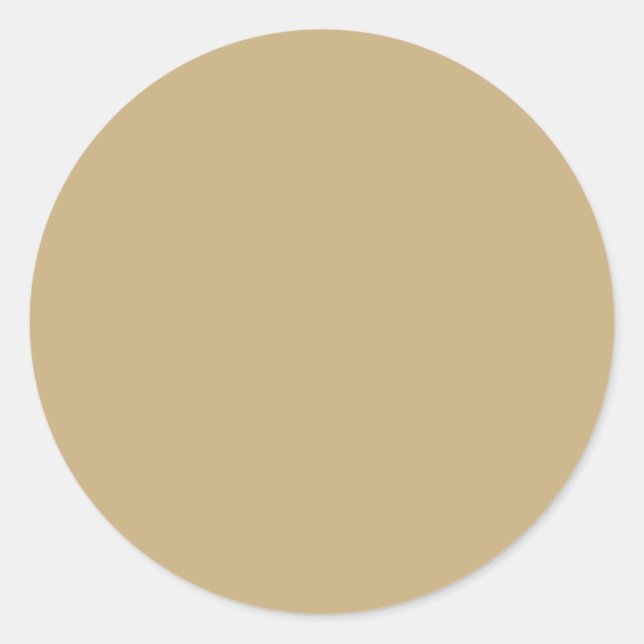 Leichte französische Farbe in Beige Runder Aufkleber (Vorderseite)